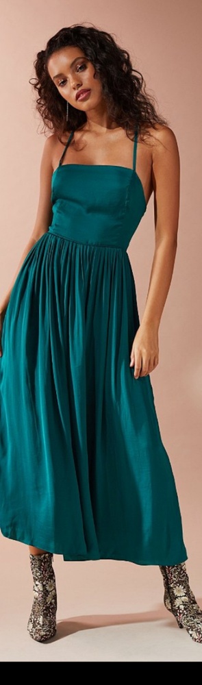 NWT Emerald Satin Dress